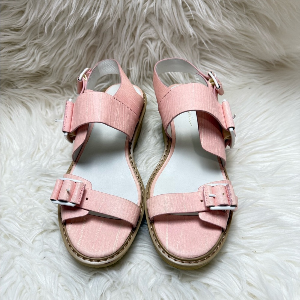 3.1 Phillip Lim Pink Leather Buckle Sandals